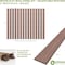 Ekena Millwork 48H x 1/4T Adjustable Wood Slat Wall Panel Kit w/ 3W Slats, Walnut contains 15 Slats SWW60X48X0250WA - alternate 5
